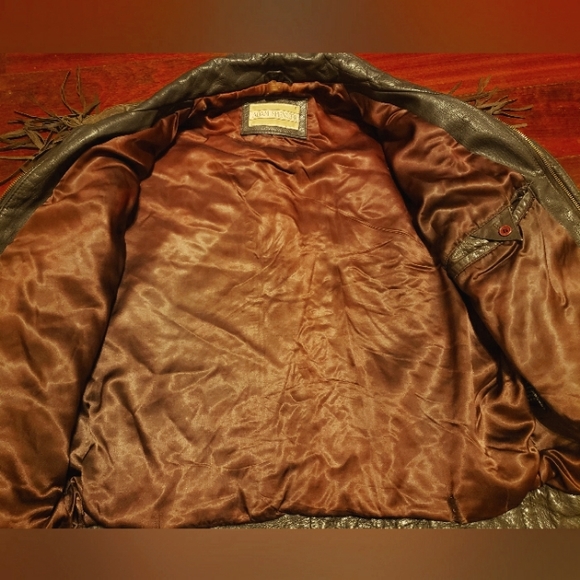 Adam Spencer Brown Leather Fringe Jacket - Picture 4 of 9